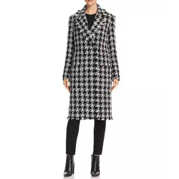 Joie Aubrielle Houndstooth Coat s - Picture 10 of 10